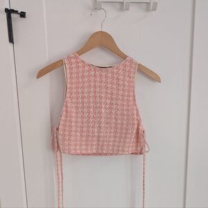 ✨4 for 12 Zara Crop Top & Bralette Set - Size Small